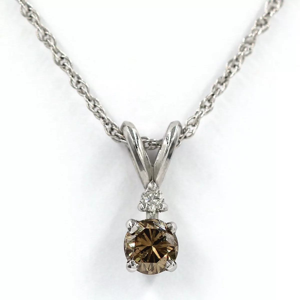Champagne diamond deals necklace