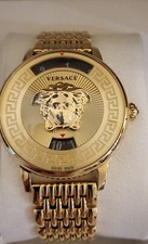 VERSACE Medusa Icon Bracelet Watch 38mm Yellow Gold Stainless Steel Case -NEW!