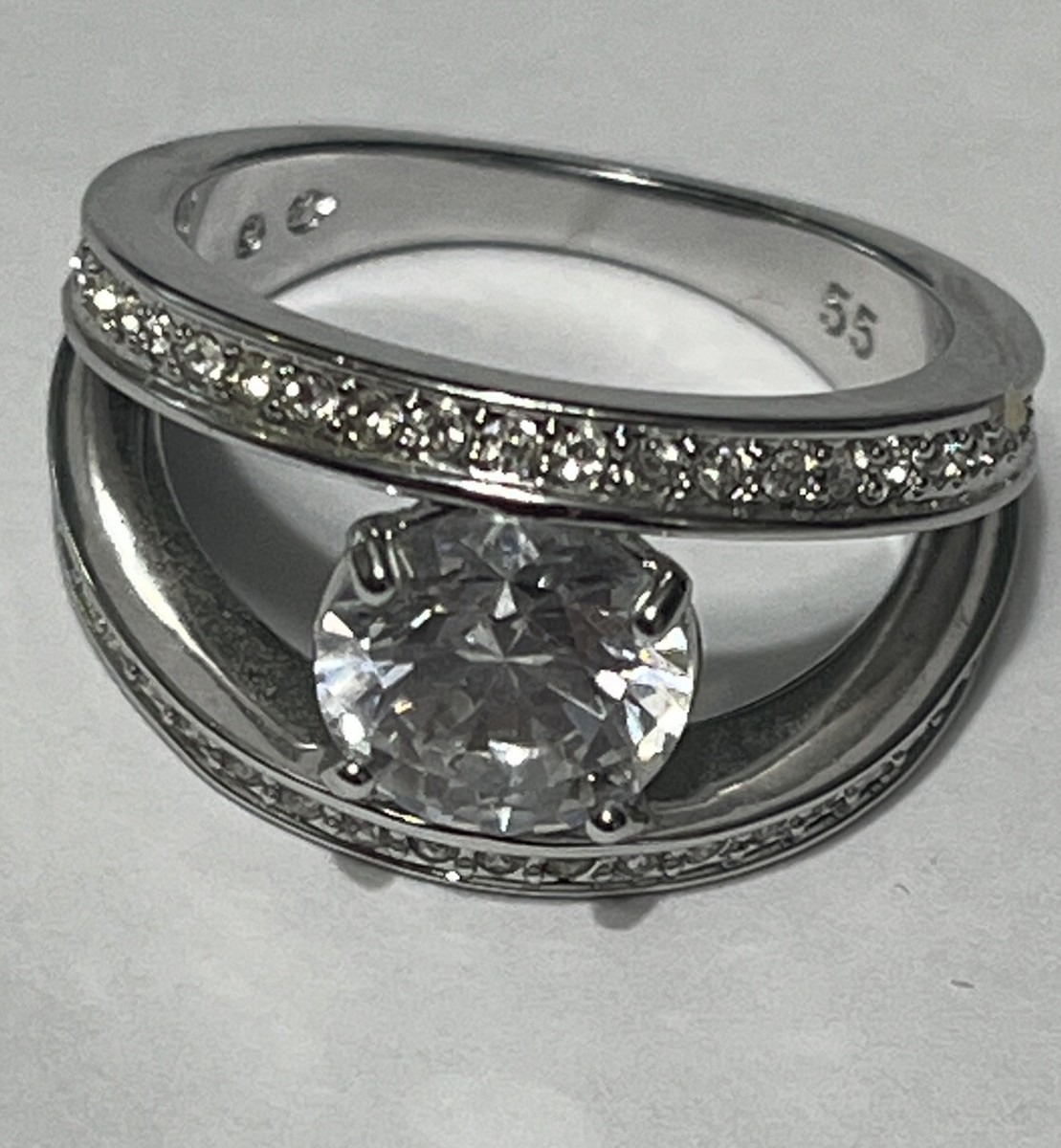 Swarovski Crystal Vitality Ring Size 7.5 Swan Stamp | eBay