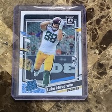 2023 Panini Donruss Optic - Rated Rookie #241 Luke Musgrave (RC) Packers B-19