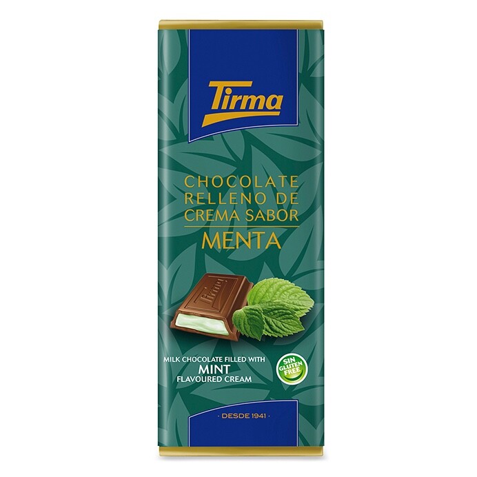 Tirma tableta de chocolate CANARIO sabor MENTA 75 g