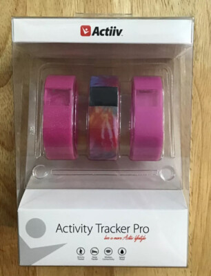 Actiiv Activity Tracker Pro - Pink Tie Dye Plus 2 Extra Bands - Great for Kids!