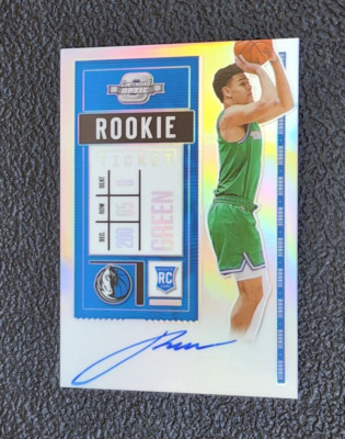 2020-21 Optic Contenders Josh Green Silver Variation Rookie Autograph Hornets