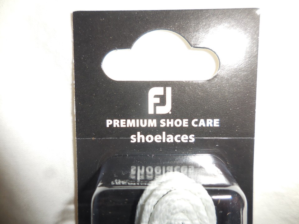 FootJoy Shoe laces White Waxed Premium Round 34" Golf Shoe Laces FJ