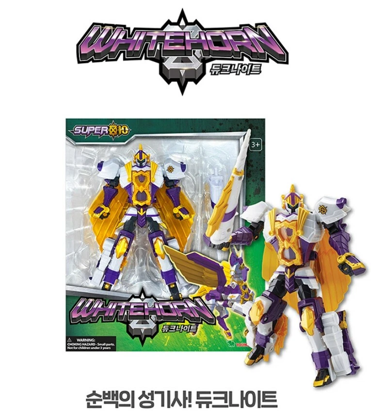 SUPER10 Whitehorn DUKE KNIGHT Transformer Beast Dino Robot Toy Super Ten 2022 - Image 2 of 4
