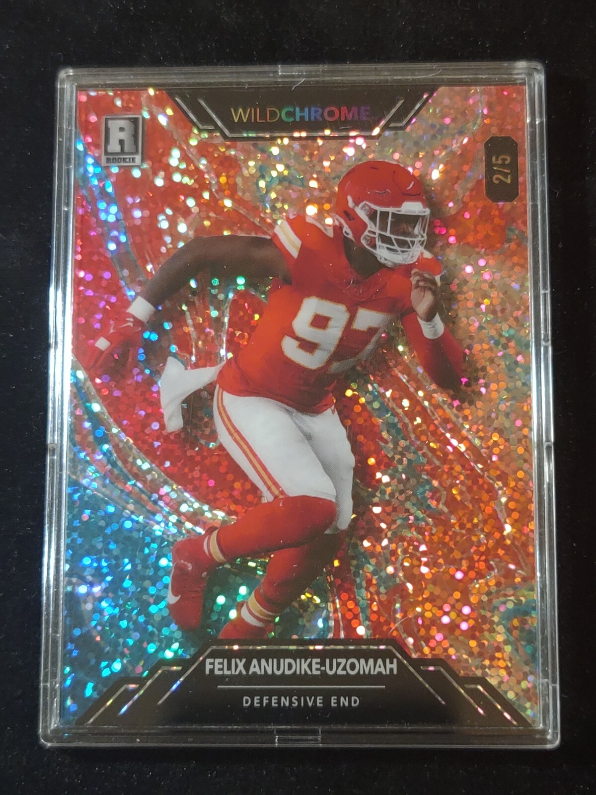 2023 Wild Card WildChrome Disco Felix Anudike-Uzomah Rookie Card /5 Chiefs SP