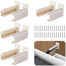 4 Pair Drawer Track Back Plate, Drawer Rail Bracket Compatible with R7265