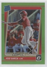 2021 Panini Donruss Optic Rated Rookie Lime Green Prizm Jose Garcia #89 0w8