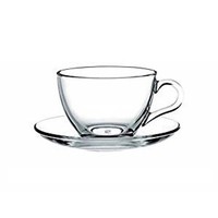 Pasabahce 6 Tassen Tee Mit Untertasse Basic Glas 5822600