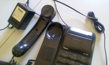 Telefono nero ITEC PI 301 segreteria telefonica a cassette primi anni '90 RARO