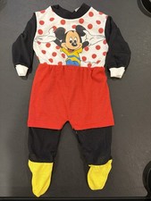Vintage Mickey Mouse Walt Disney Jog Togs Infant One Piece 14-18 Lb Sz M