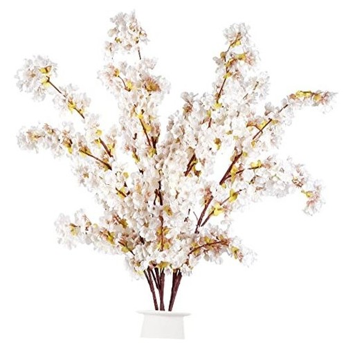 Artificial Cherry Blossom Branches Faux Cherry Flowers 39 Inch Peach Branches