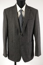Manguun schwarz-graues Tweed-Sakko Gr.50/M Polyester Wolle Viskose Top Zustand