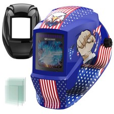 2 Pcs Large Viewing Screen 3.94”×3.82” Welding Helmet Auto Dark