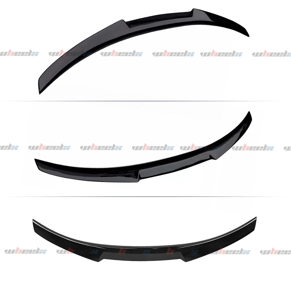 Labio alerón trasero estilo M4 negro brillante para BMW F80 F30 serie 3 2012-18 M3 Foto 2 de 4