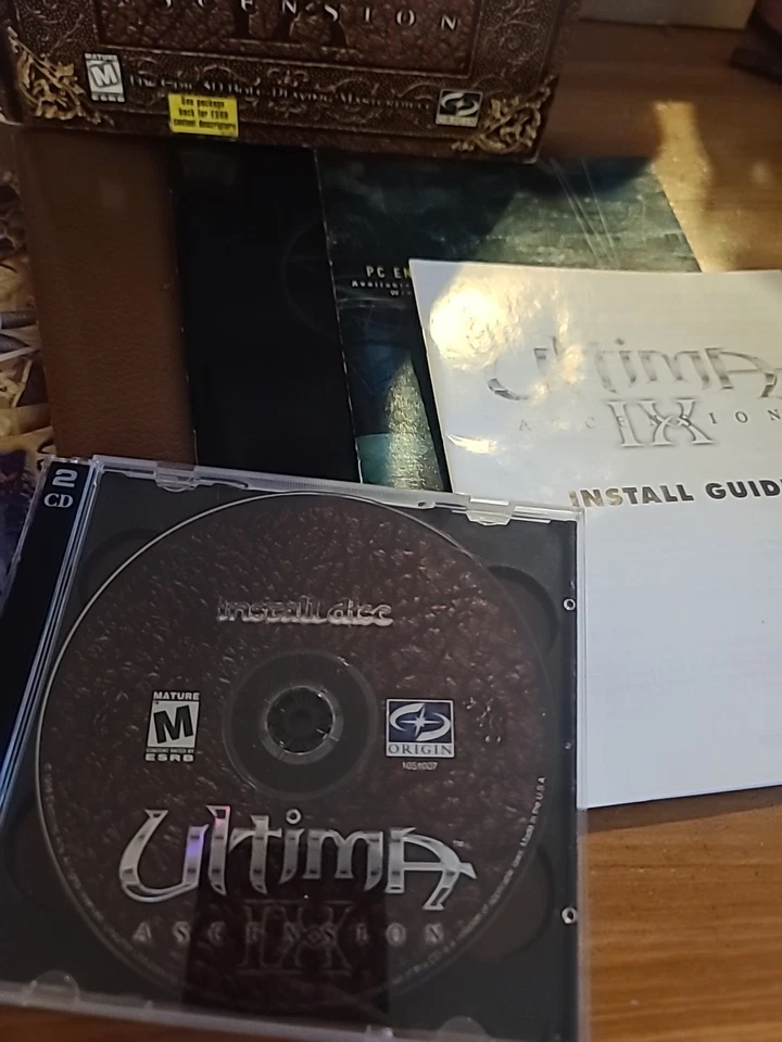 Ultima IX (9) Ascension Origin (PC CD) Big Box Completo Usado en Excelente Condición! Foto 2 de 4