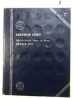 Lincoln Wheat Cent Collection in Whitman Book No. 1 Includes 33 Coins 1909-1940