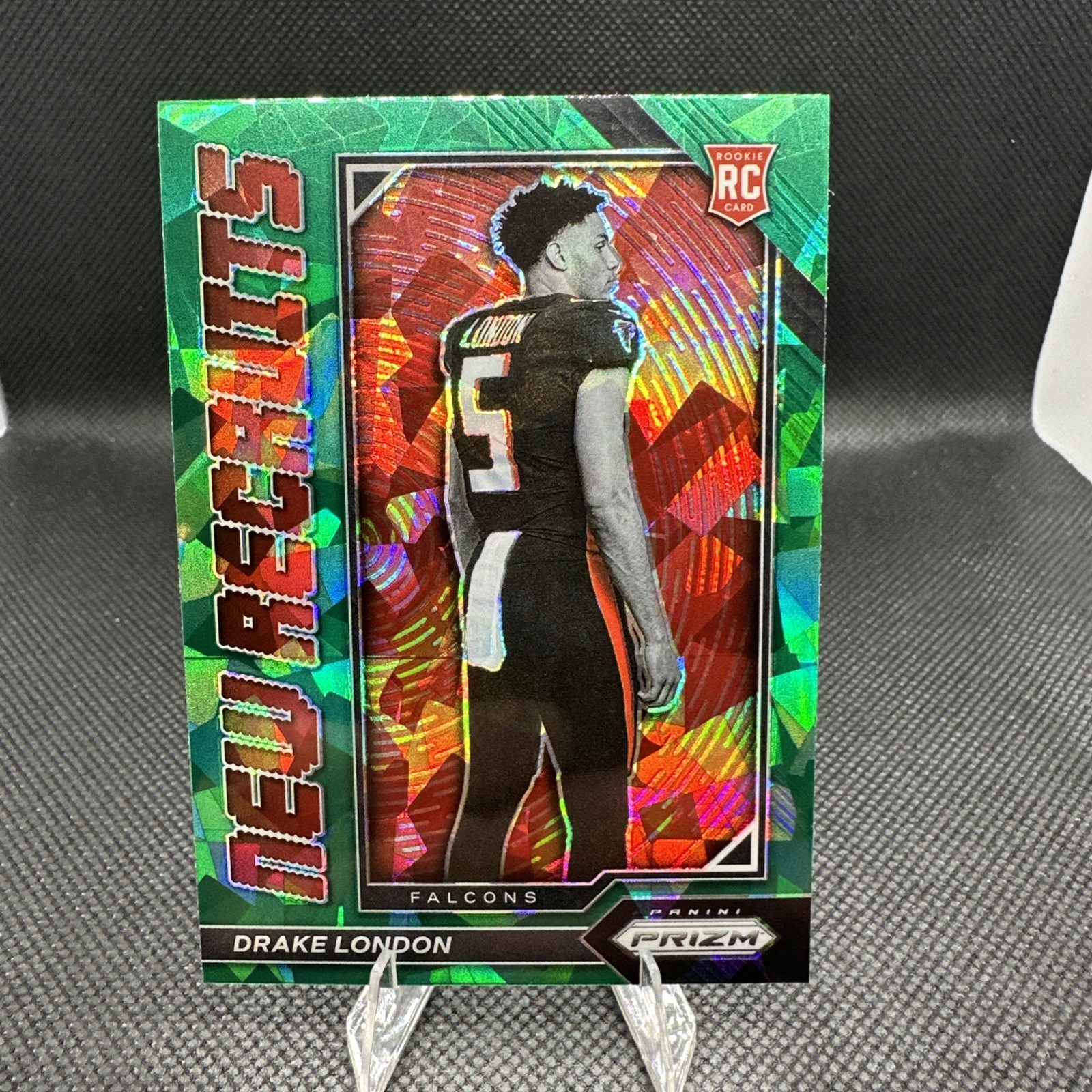 2022 Panini Prizm - New Recruits Drake London #NR-4 Green Ice Prizm (RC)
