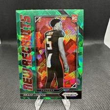 2022 Panini Prizm - New Recruits Drake London #NR-4 Green Ice Prizm (RC)