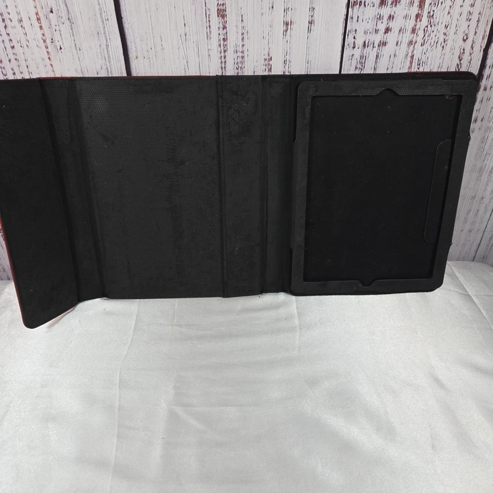 Teclado Brookstone Bluetooth Pro con funda de cuero para iPad 3/2 interior usado Foto 2 de 4