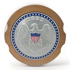 Longaberger WoodCrafts 2005 Presidential Inaugural Americana Basket LID ONLY!