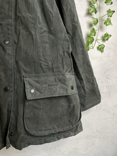 Barbour Beadnell Womens Wax Dark Gray Jacket Size 16 - Picture 5 of 14