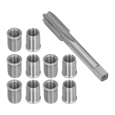 Spark Plug Thread Repair kit, helicoil M10x1.25 Bolt - M12x1.25 Tap Stainless...