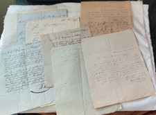 Historical Reading PA ,German , Stampless Cover Letter C.L. Heizmann 1840s 9pcs