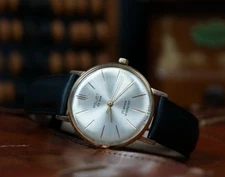 Poljot watch, USSR watch, Mens watch, vintage watch, Soviet, slim watch, 1970s