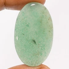 100% Natural Green Aventurine Oval Cabochon Gemstone 32 Ct. 36X22X5 mm A-35661