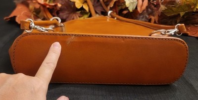 Vera Pelle Made In Italy Genuine Leather Brown Purse  display picture 3