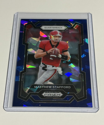 Panini 2024 Prizm Draft Picks Matthew Stafford Georgia Bulldogs Blue Ice #74 /99