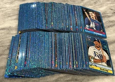 2025 Topps Heritage High Numbers LIGHT BLUE SPARKLE CHROME Singles You Pick