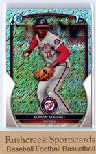 2023 Bowman Chrome Prospects #BCP-169 Edwin Solano Shimmer Refractor
