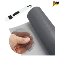 Fliegengitter Meterware 120X250Cm Grau Fiberglas Insektenschutz Outdoor Camping