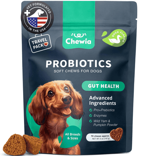 Probiotics for Dogs Support Gut Health Immunity Yeast Balance Itchy Skin - Picture 1 of 9