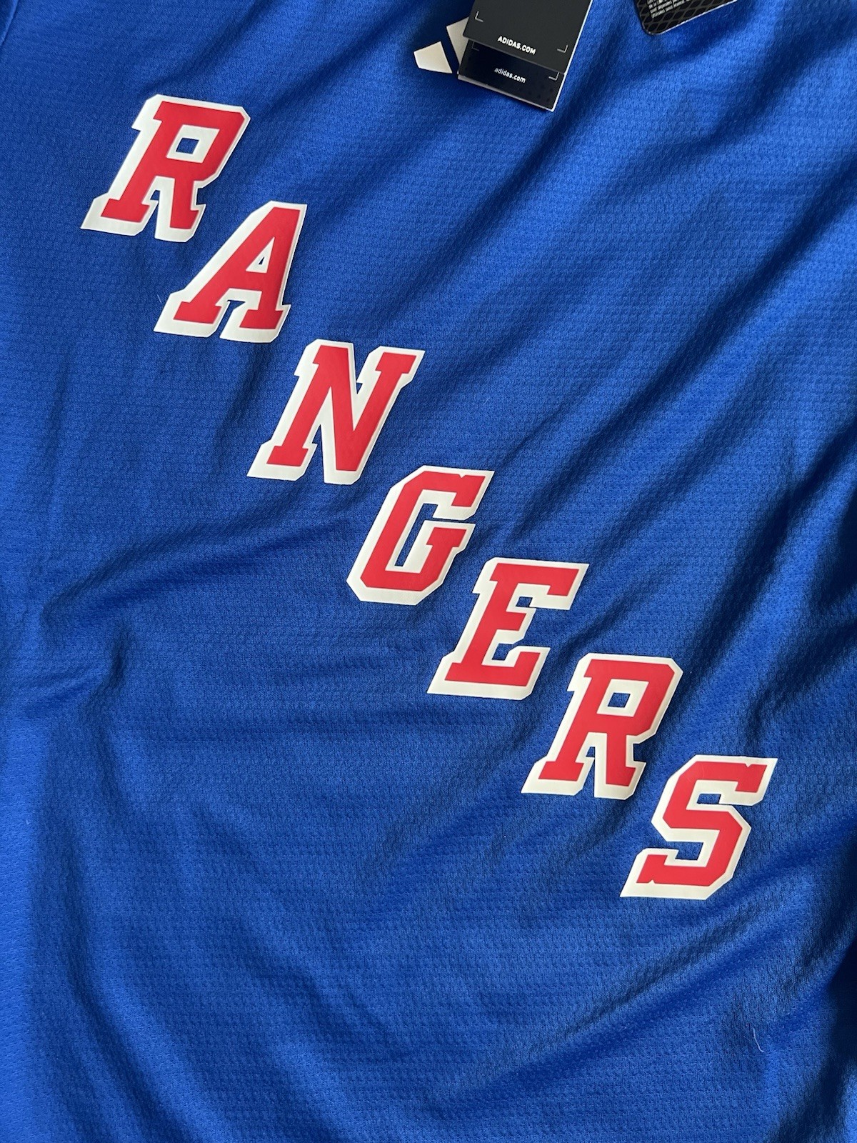 Adidas NHL Rangers Long Sleeve Tee Sz S Blue White NWT thumbnail 3