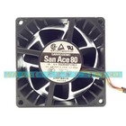 SANYO 9G0848P1H03 8038 48V 0.26A 8cm 4-Wire Ball Cooling Fan