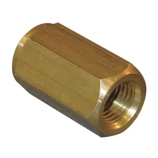 GRAINGER APPROVED 8044-04-04 Conversion Adapter, Brass, 1/4",BSPPxNPT 4CCP8