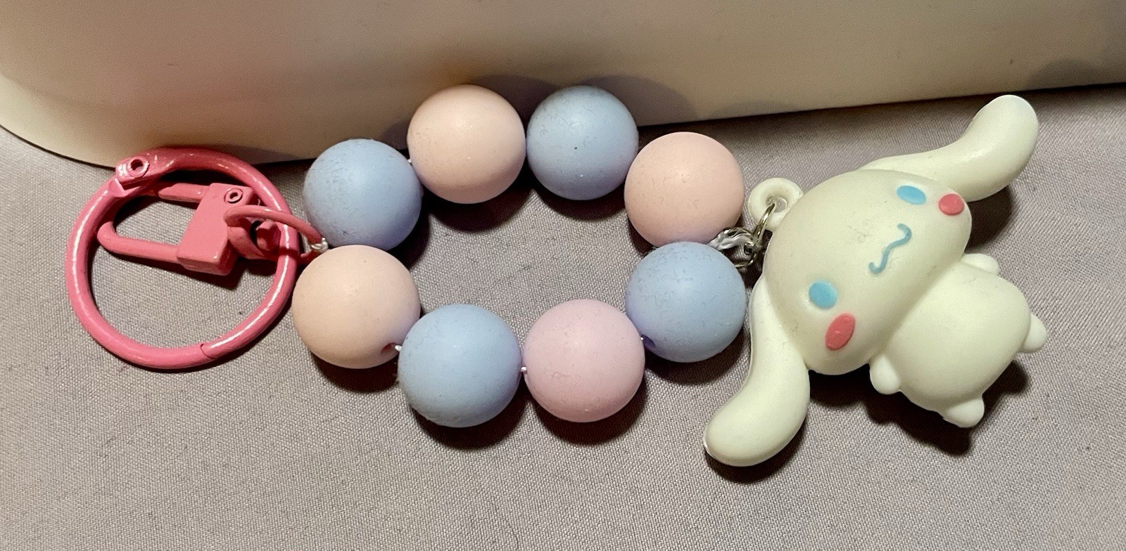 Handmade Hello Kitty Fingerlet Keychain - Sold Individually