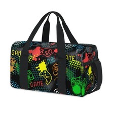 Kids Overnight Duffle Bags Boys Girls Game Theme Sports Gym Bag Small Toddler...