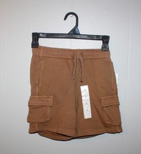 Cat Jack Boys Brown Cargo Shorts Size S 6/7 NWT