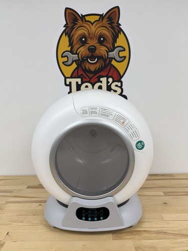 Petcove PurrTek Smart Self-Cleaning Litter Box, White/Grey