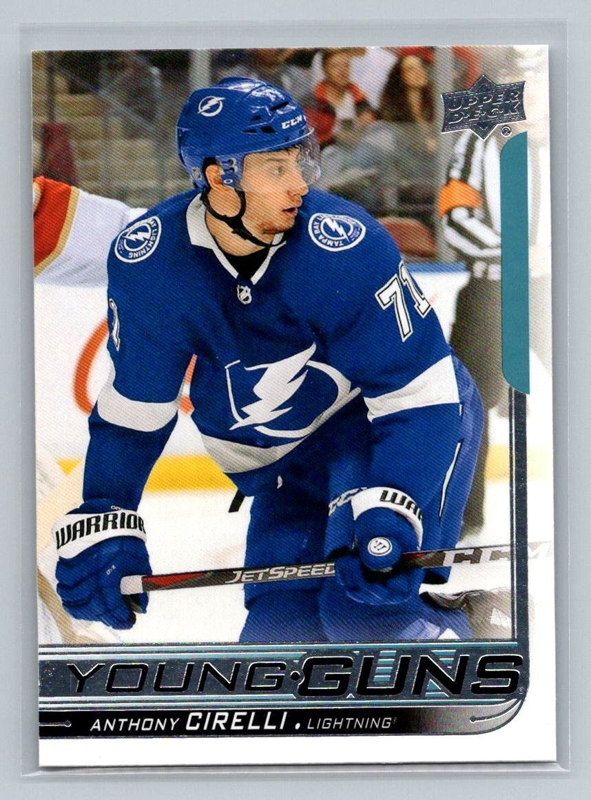 2018-19 Upper Deck Series 1 Anthony Cirelli Young Guns Rookie RC #219