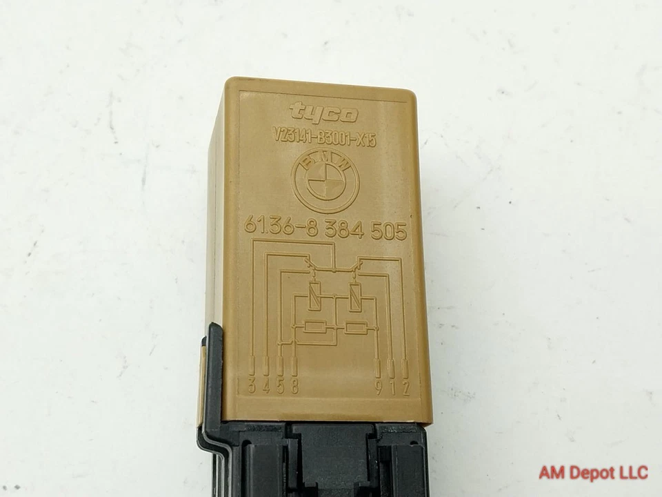 2002 BMW 330ci 325ci 325i 330i E46 relé duplo verde marrom com conector pigtail - Imagem 3 de 4