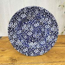 Vintage Burleigh Calico Blue Soup Plate.   23cms / 9"