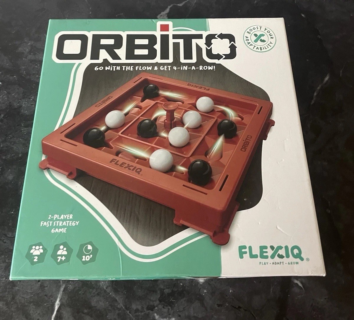 Orbito Marble Strategy Game Fast, Easy to Learn Flex IQ Complete VGC