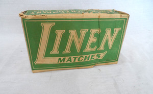 UNUSUAL Early 1900's NOS 6 Pack LINEN Brand Kitchen Matches W/ Ad Inserts!! L@@K