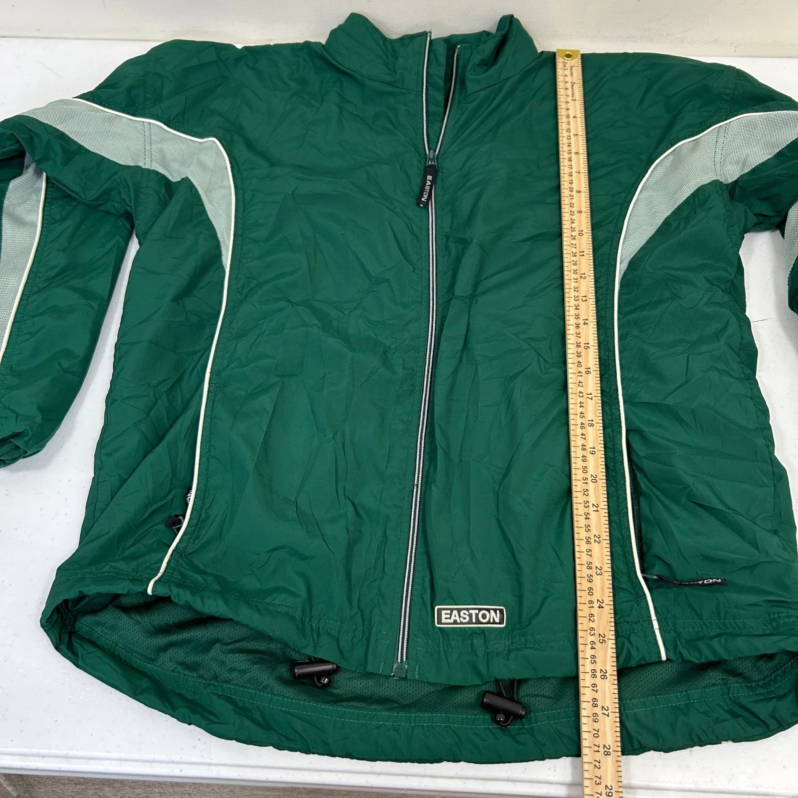 Easton Mens Forest Green Windbreaker Jacket Mesh Lined Full Zip L/XL - product detail image 7