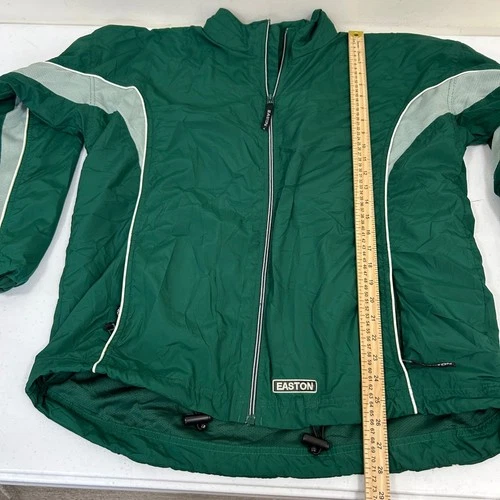 Easton Mens Forest Green Windbreaker Jacket Mesh Lined Full Zip L/XL image 7
